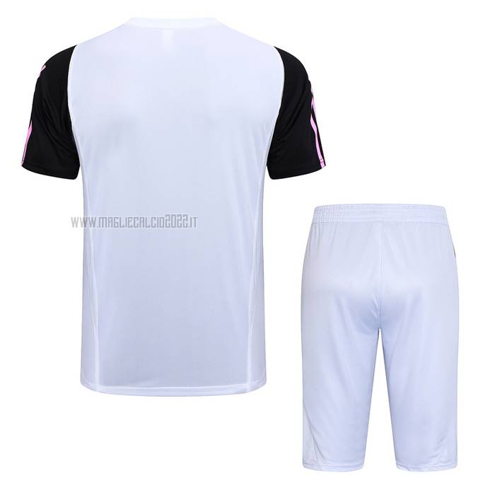 Tuta da Track del Juventus Manga Corta 2023-2024 Blanco - Pantalon Corto